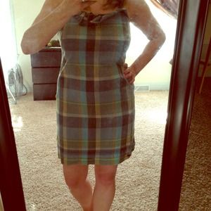 Fully lined plaid dress