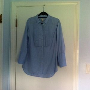 Blue button down shirt