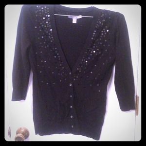 Black Sparkle Cardigan