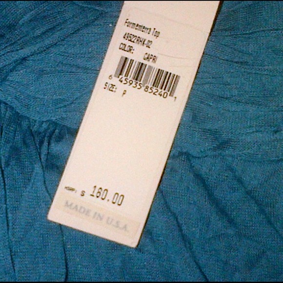 NWT Chaiken blue top size P - Picture 2 of 2
