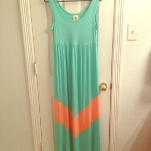 Mint and Apricot Chevron Dress for @marttah