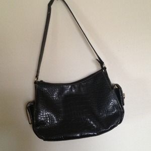 Black hobo handbag