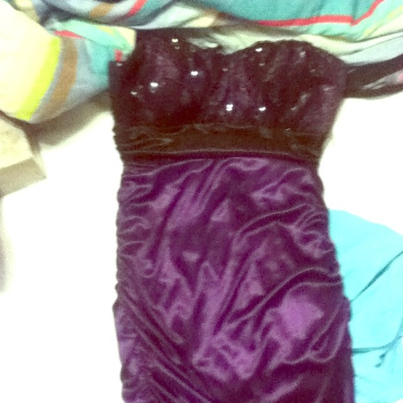 Medium purple sequenced dress