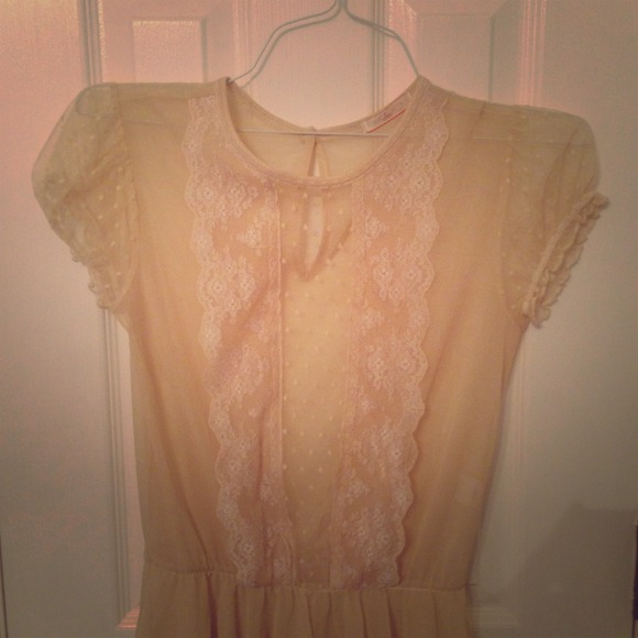 Nude Colored Vintage Inspired Top