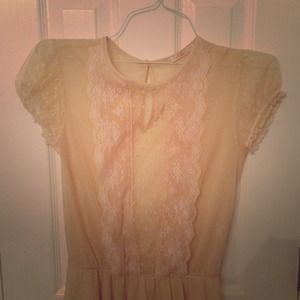 Nude Colored Vintage Inspired Top