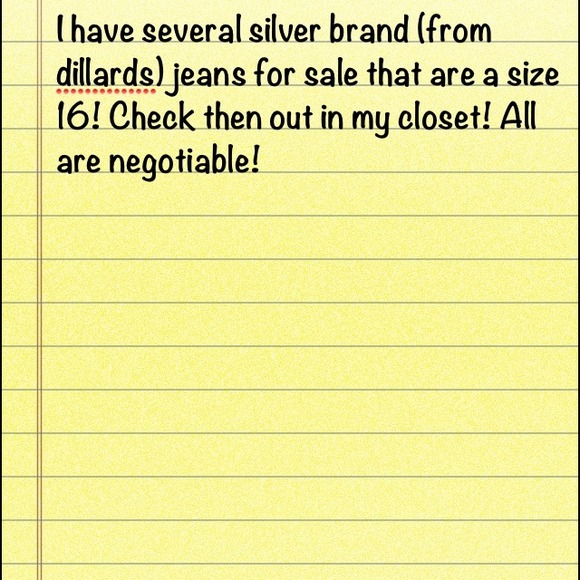 Denim - Silver jeans