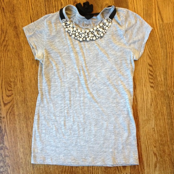 LOFT ***SOLD!***heather grey T•••Bundled