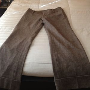 Plaid wool slacks