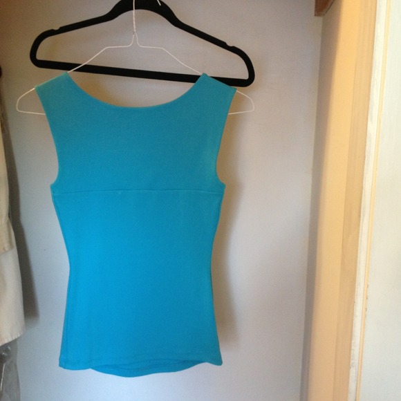 Cachè Teal Nylon Tank - Picture 3 of 3