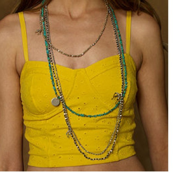 Top, Spaghetti-Strap Eyelet Bralette - Picture 1 of 2