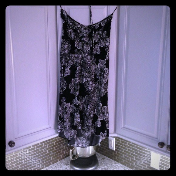 Black and white jr. plus size summer dress.