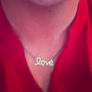 "love" necklace