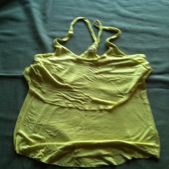 Yellow racer back tank
