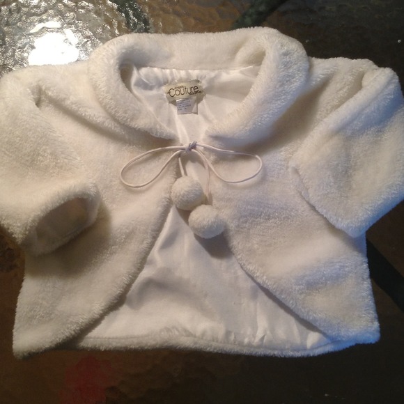 Soft fur coat All White