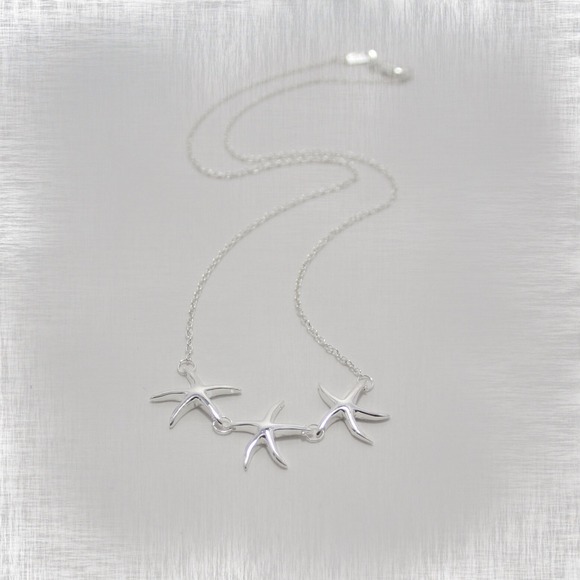 Silver Starfish Necklace