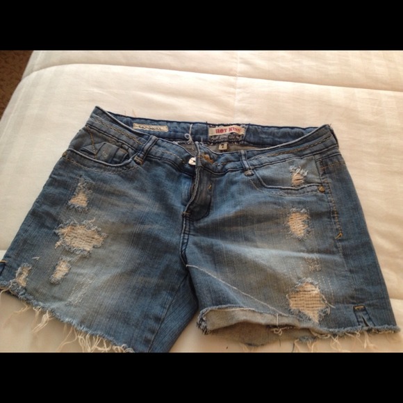 Denim shorts