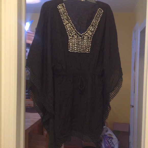 Beaded beach cover up