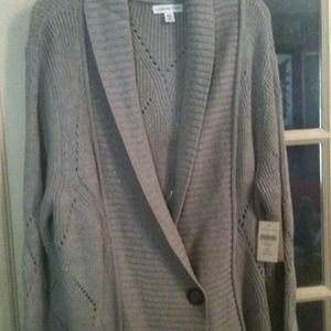 NWT Coldwater Creek 2XL sweater light brown