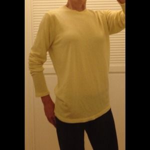 Sold!!! Elie Tahari 100% yellow cashmere summer sw