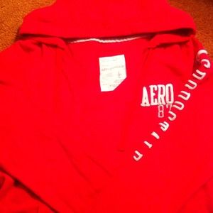 Deep pink Aeropostale hoodie