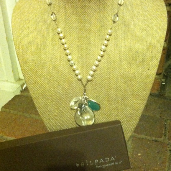 *SOLD* Silpada sterling silver and pearl necklace