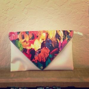 Floral Print Clutch