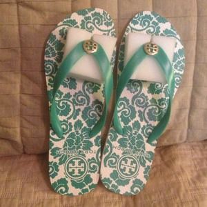 Tory Burch flip flops.