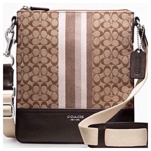 Authentic Signature Stripe CrossBag ⭕Last One⭕