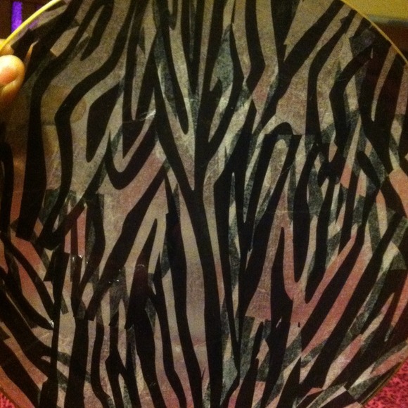 Glass Zebra Plate