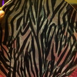 Glass Zebra Plate