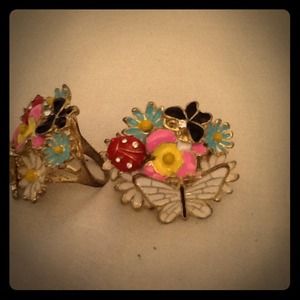 Chunky butterfly ring