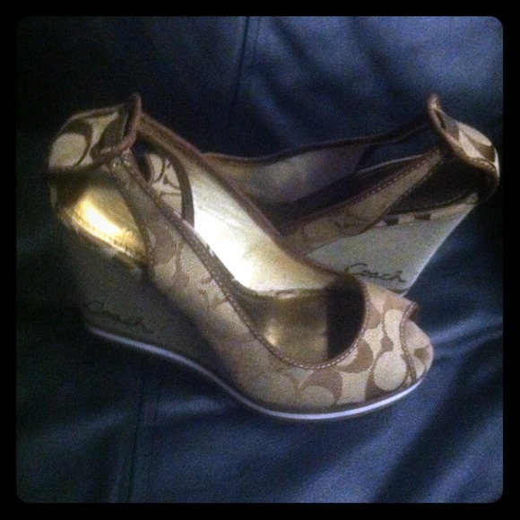 Coach Shoes - Coach Wedges Size 7 1/2