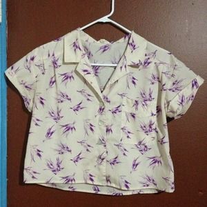Crop Hawaiian shirt