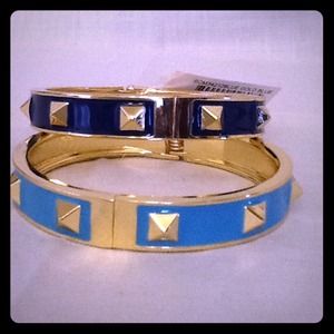 Blue and turquoise bangles