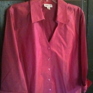 2xl Pink Coldwater Creek 3/4 sleeve shirt