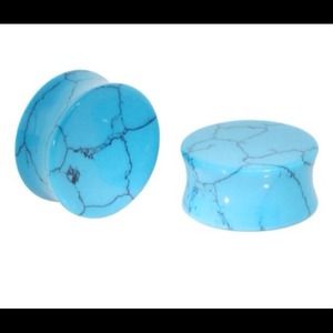 0g Turquoise Plugs