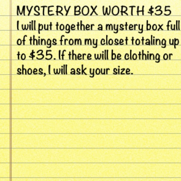 MYSTERY BOX WORTH $35