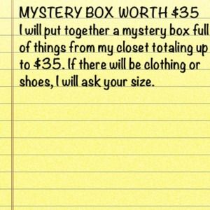 MYSTERY BOX WORTH $35