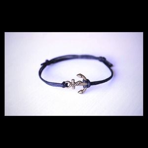 Anchor & Navy Wish Bracelet