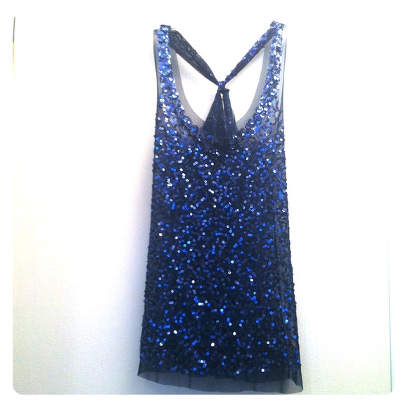 Sequin Razor Back Tank