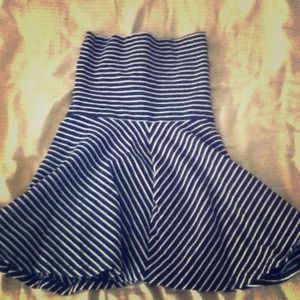 Strapless dress/ high waisted skirt, never worn