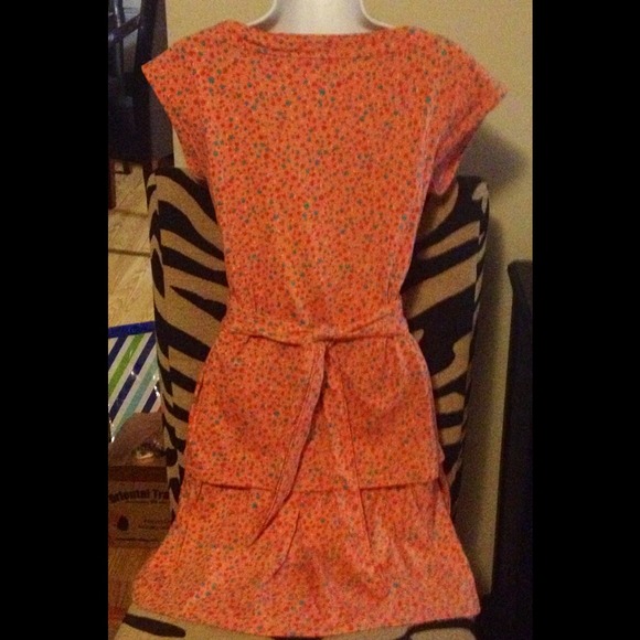 SOLD! BEN SHERMAN Outfit Orange Printed Top& Skirt - Picture 4 of 4