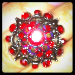 ❤💍Red Cocktail Ring❤💍