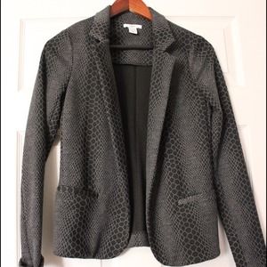 Bariii snakeskin pattern cotton blazer