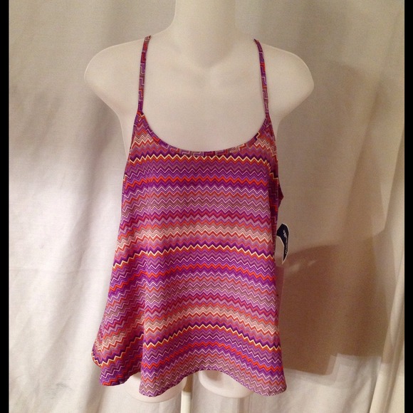 SOLD IN BUNDLE!!! Purple open back tank!
