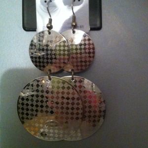 Very light silver earring