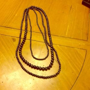 Three tiered black pearls from NY&C