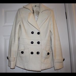 Beige pea coat