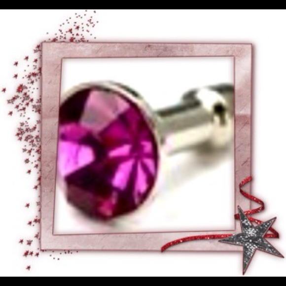 Diamond Style 3.5mm Hot Pink Anti-dust Plug Cover - Picture 2 of 2