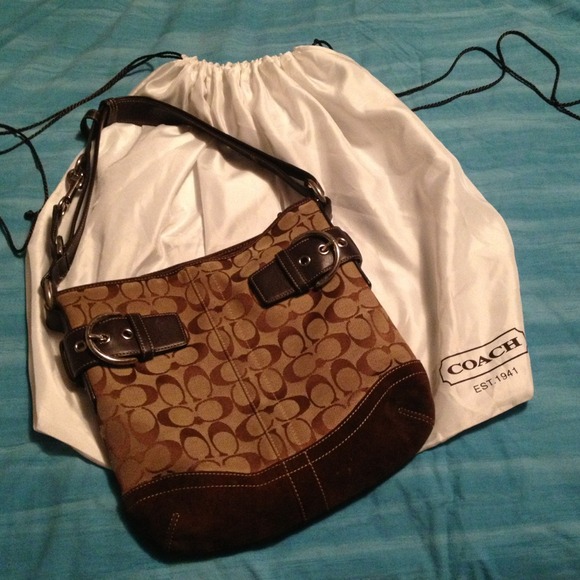 Coach Handbags - Authentic Suede Coach Bag